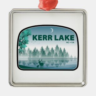 Kerr Lake Virginia North Carolina Deer Ornament Aus Metall