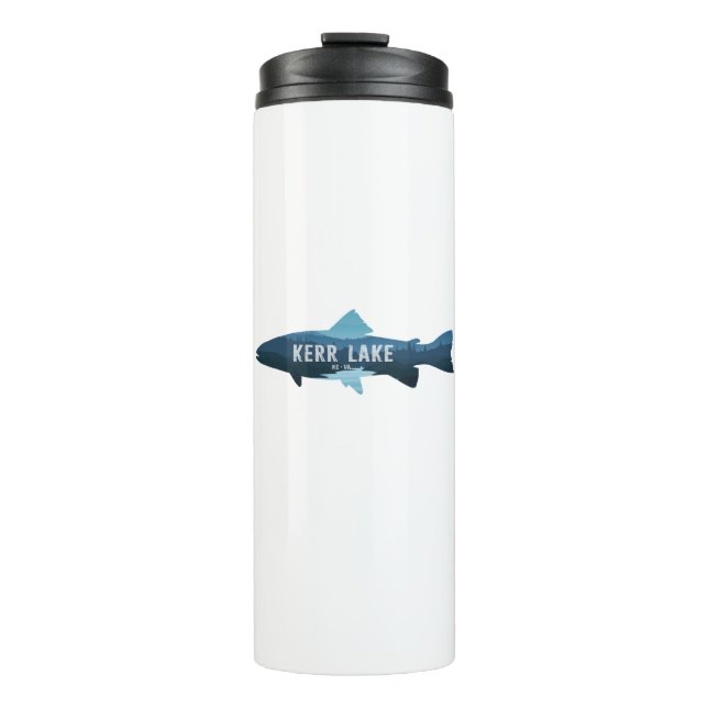 Kerr Lake Virginia North Carolina Fish Thermosbecher (Vorderseite)