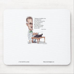 Kerr/London James Joyce & English Is Folter Quote Mousepad