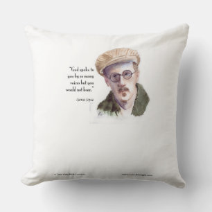 Kerr/London James Joyce & "God Spoke" Zitat Kissen