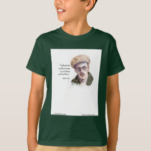 Kerr/London James Joyce & "God Spoke" Zitat T-Shirt