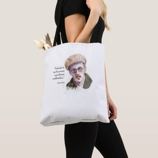 Kerr/London James Joyce & "God Spoke" Zitat Tasche (Von Nahem)