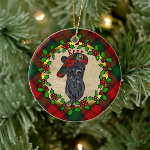 Kerr Scottie Chien de Noël Ornement en céramique