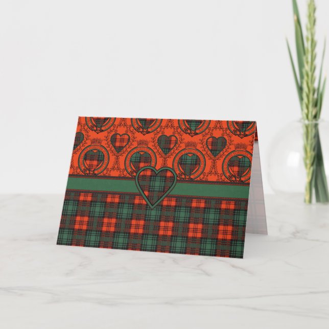 Kerr Scottish Tartan Karte (Vorderseite)