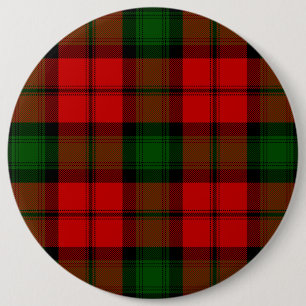Kerr tartan rot kariert button