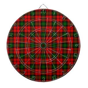 Kerr tartan rot kariert dartscheibe