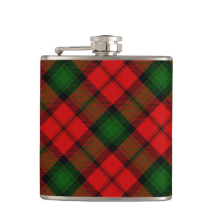 Kerr tartan rot kariert flachmann