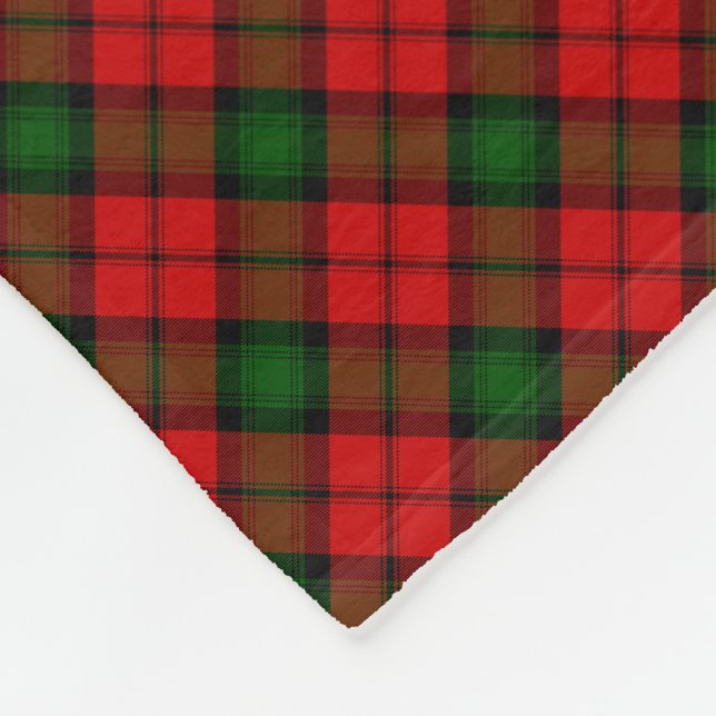 Kerr tartan rot kariert fleecedecke (Ecke)