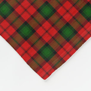 Kerr tartan rot kariert fleecedecke