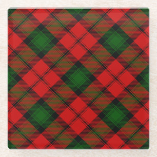 Kerr tartan rot kariert glasuntersetzer