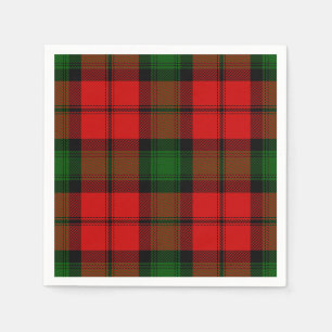 Kerr tartan rot kariert serviette