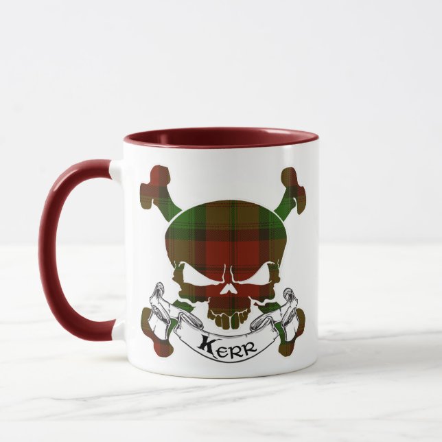 Kerr Tartan-Schädel Tasse (Links)