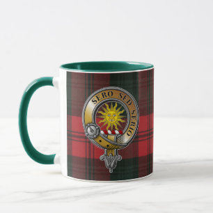 Kerr Tartan und Abzeichen Tasse