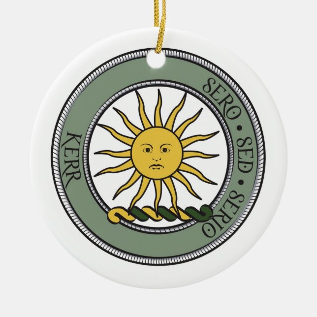 Kerr Wappen-Verzierung Keramikornament (Vorne)