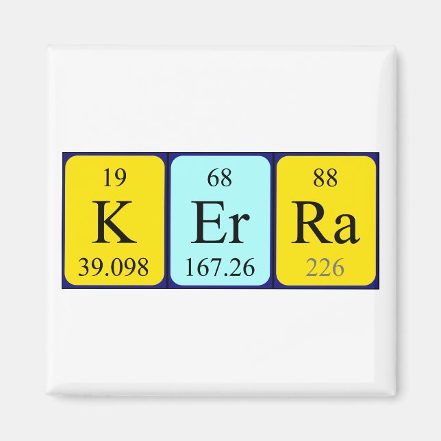 Kerra-Tabellenname-Magnet Magnet (Vorne)