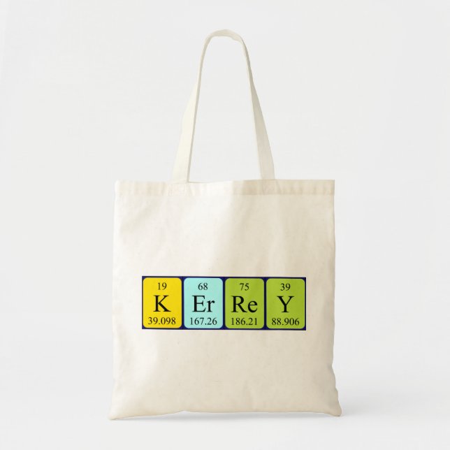 Kerrey Periodic Table name tobag Tragetasche (Vorne)