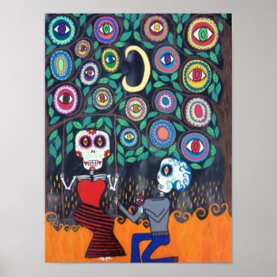 Kerri Ambrosino Kunst-Plakat-Tag der Toten Poster