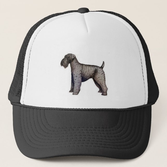 Kerry-Blau Terrier Truckerkappe (Vorderseite)