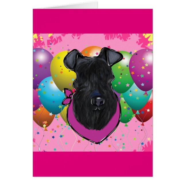 Kerry Blue Terrier Anniversaire (Devant)
