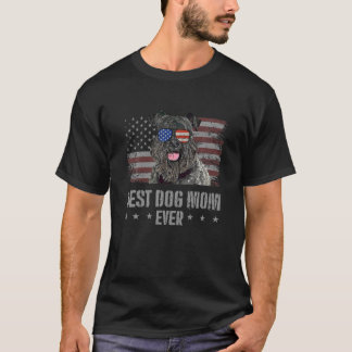 Kerry Blue Terrier Best Dog Mama je Retro USA Ame T-Shirt
