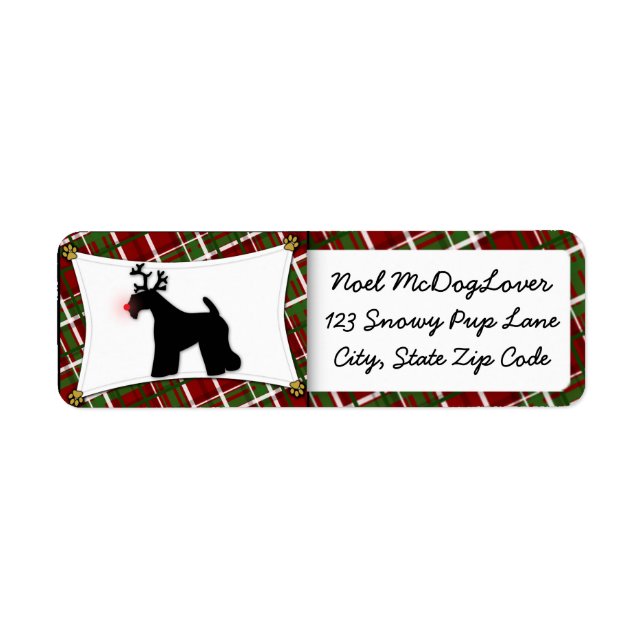 Kerry Blue Terrier Christmas (Vorne)