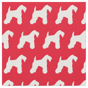 Kerry Blue Terrier Dog Silhouette Rot Stoff