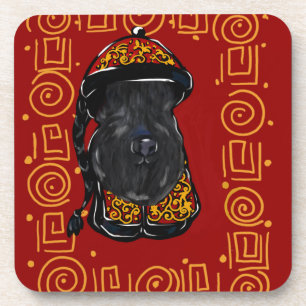 Kerry Blue Terrier Jahr des Hundes Getränkeuntersetzer