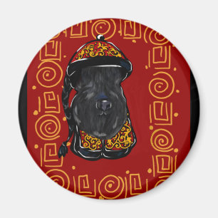 Kerry Blue Terrier Jahr des Hundes Magnet