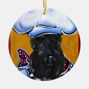 Kerry Blue Terrier Koch Keramikornament