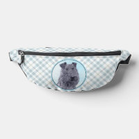 Kerry Blue Terrier Malerei Niedliche Original Dog 