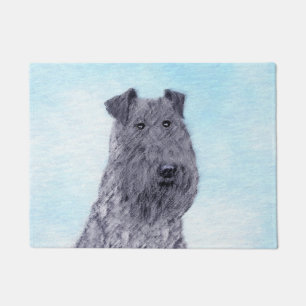 Kerry Blue Terrier Malerei Niedliche Original Dog Fußmatte