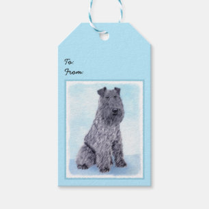 Kerry Blue Terrier Malerei Niedliche Original Dog  Geschenkanhänger