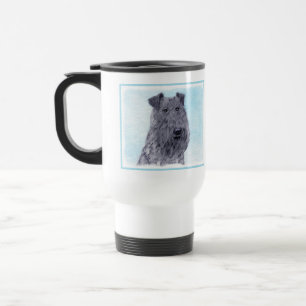 Kerry Blue Terrier Malerei Niedliche Original Dog  Reisebecher