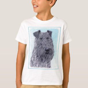 Kerry Blue Terrier Malerei Niedliche Original Dog T-Shirt