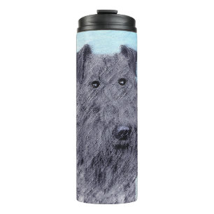 Kerry Blue Terrier Malerei Niedliche Original Dog  Thermosbecher