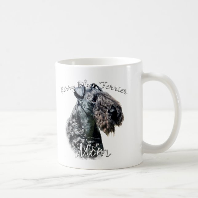 Kerry Blue Terrier Mama 2 Kaffeetasse (Rechts)