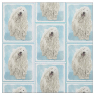 Kerry Blue Terrier Painting - Niedliches Original  Stoff