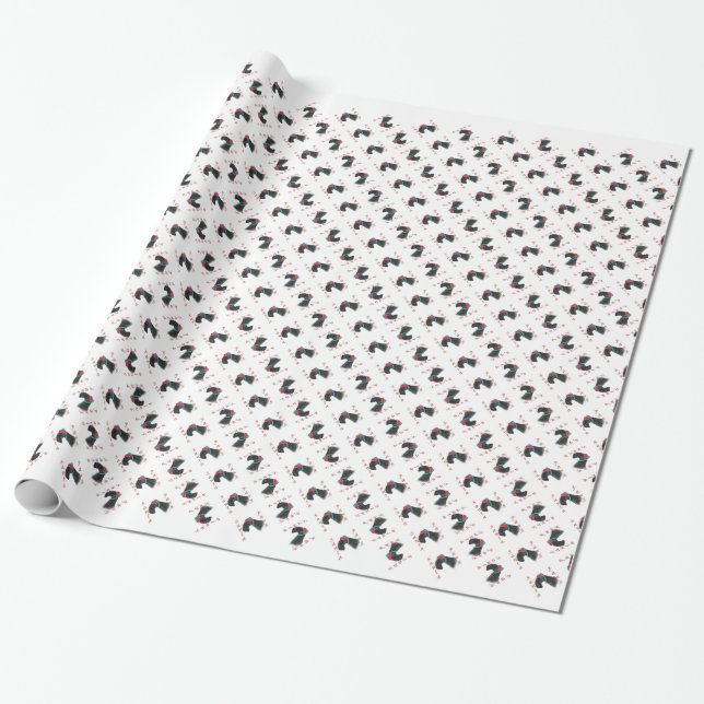 Kerry Blue Terrier Santa Paws Geschenkpapier (Ungerollt)