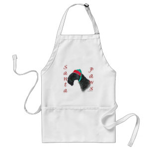 Kerry Blue Terrier Santa Paws Schürze