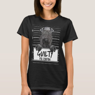 Kerry Blue Terrier Verbrecherfoto Schuldiger Hund T-Shirt