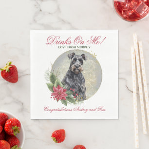 Kerry Blue Terrier Wedding Napkins mit Hunden Foto Serviette