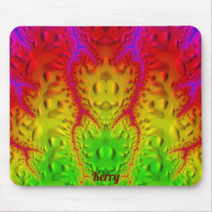 KERRY ~ Zany Shades Lila Green Yellow Mousepad