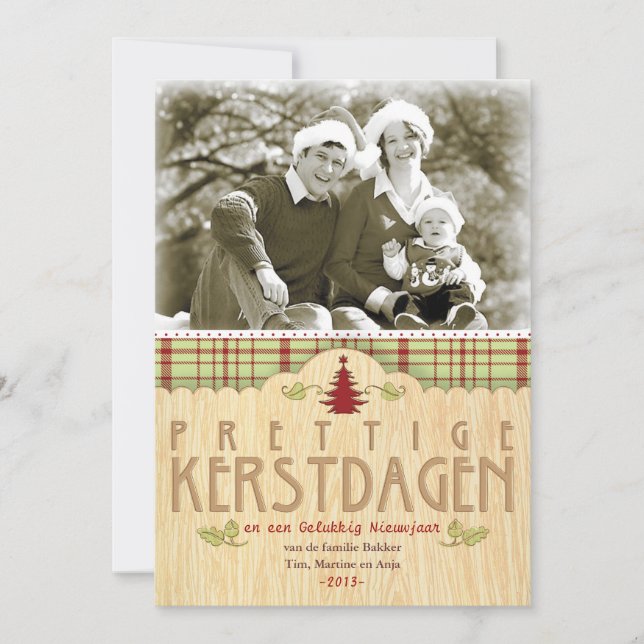 Kerst foto wenskaart (Vorderseite)