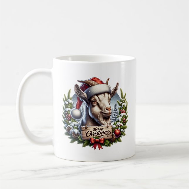 Kerst Geit Kaffeetasse (Links)