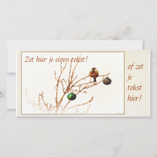 Kerst kaart / Foto kaart - Pas zelf je tekst aan!