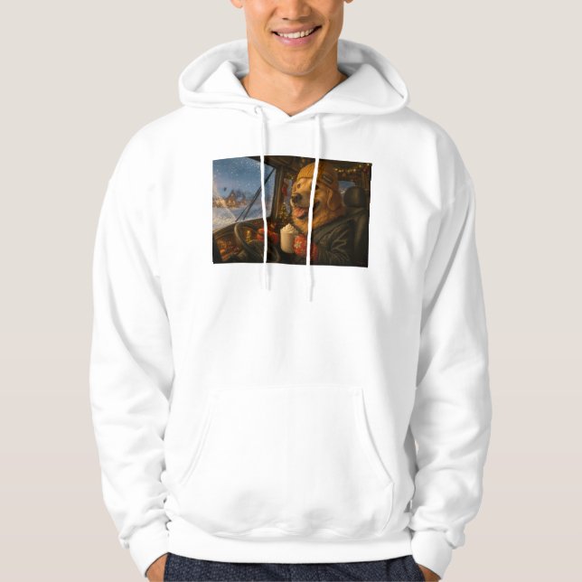 Kerst Truckchauffeur – Warm Hart op de Weg Hoodie (Vorderseite)