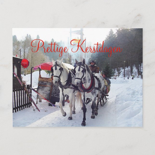 Kerstkaart Prettige Kerstdagen Postkarte (Vorderseite)