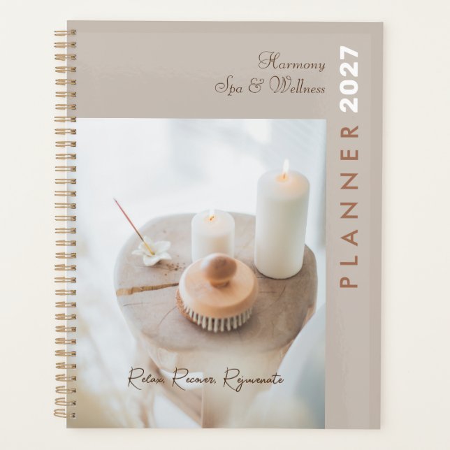 Kerze, Brush, Wellness-Center & Wellnessplaner Planer (Vorderseite)