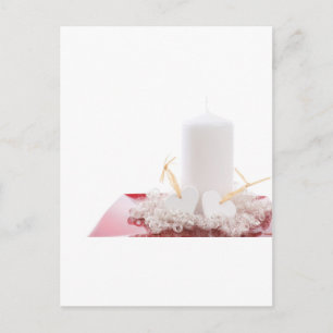 Kerze & Herzen Postkarte