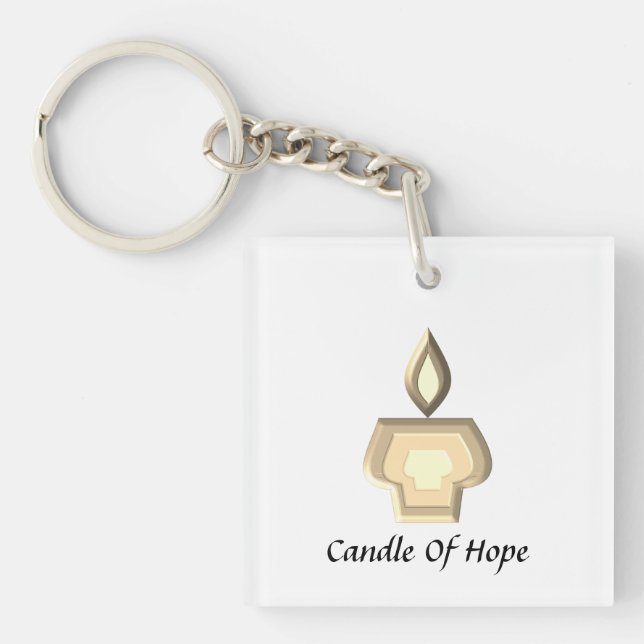 Kerze Hoffnung Schlüsselanhänger (Vorderseite)